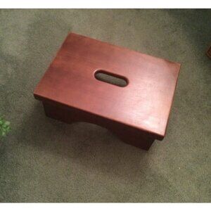 Wooden Bedside Step Stool Indoor & Outdoor Mobility Step Stool- 16.5 Inch